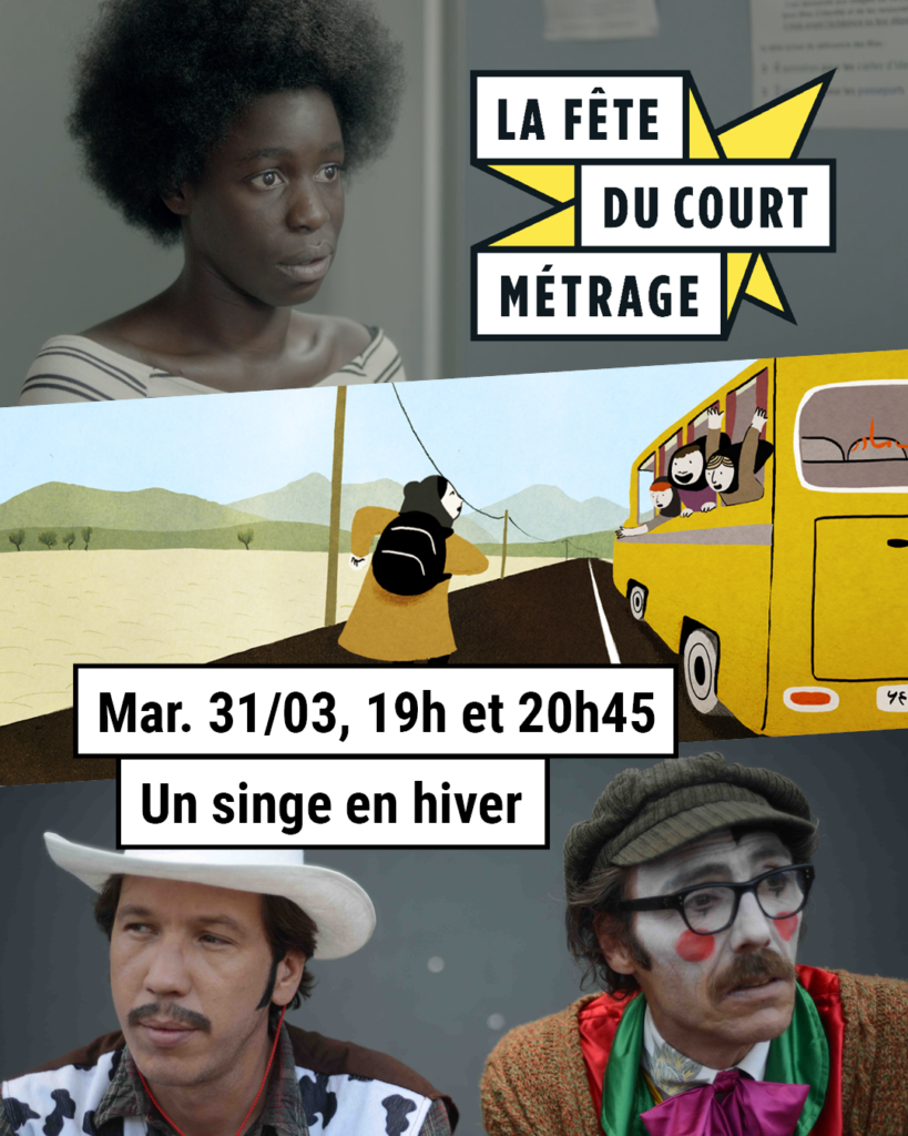 La Fête du court métrage 2026, Mar 3/03 à 19h et 20h45 au Singe en Hiver, Dijon